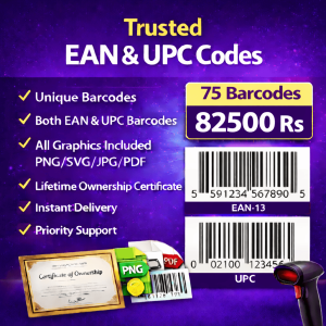 75 UPC and EAN Barcodes